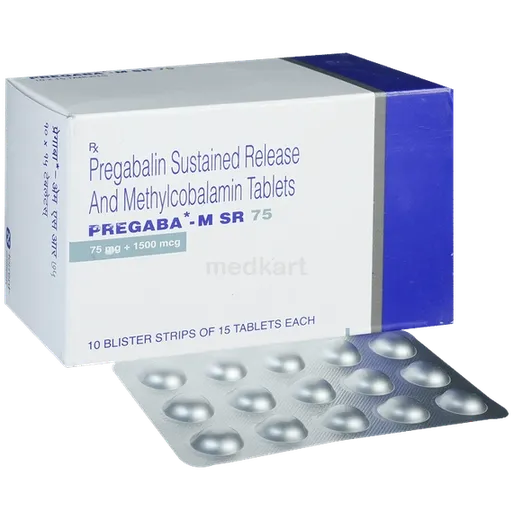 pregaba m sr 75mg tablet 15's
